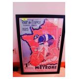 1925 Tour De France Framed  Poster