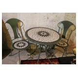 Metal & Mosaic Bistro Patio Set
