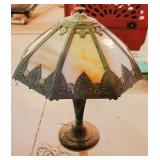 Vintage Stained Glass Table Lamp
