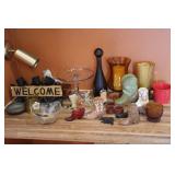 Collectibles, Cake stand,  Glassware & Figurines &
