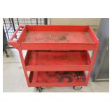 3 Tier Rolling Metal Cart