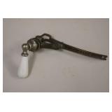 Vintage Burlington Brass & Porcelain Toilet Handle