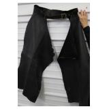 Mens Leather Motorcycle Chaps