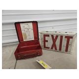 Exit Sign & First Aid Box