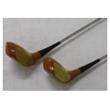 Vintage RH Lady MacGregor Persimmon Golf Clubs