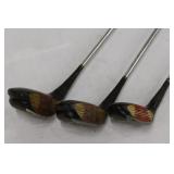 Vintage RH Ben Hogan Persimmon Golf Clubs