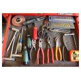 Spark Plug Wrenches, Assorted Pliers, Screw Driver