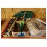 Lawn Spreader, Zip Ties, Levels Etc.