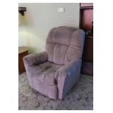 Gray Suede Recliner