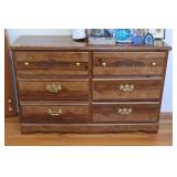 Pressed Wood 6 Drawer Dresser
