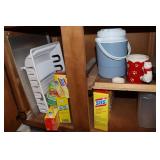 Baking Sheets Dish Rack & Cleaning Items