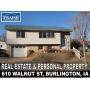 BURLINGTON, IA ESTATE AUCTION - HOME & PERSONAL PROPERTY