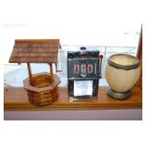 Vase, Slot Machine & Wishing Well