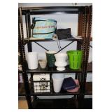 6'  Metal Shelf & Contents