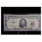 1963 $5 Red Seal Note