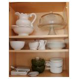 Cake Stand, China Serving Pieces, & Cheese Cutters