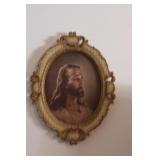Plaster Frame Jesus Portrait