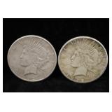 1922 S Silver Peace Dollars
