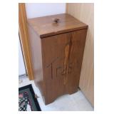 Wood Trash Bin