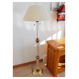 Glass & Brass Floor Lamp