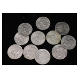 1970's Type 2  Kennedy Half Dollars