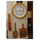 Singing Bird Clock & Cutting Boards
