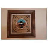 Native American Wall Clock