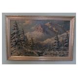 Framed Mountains Print