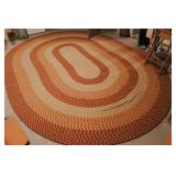 98" x 135" Braided Oval Rug