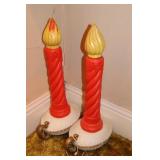 32" Lighted Blow Mold Candles