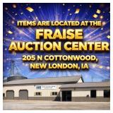 Items are at the Fraise Auction Center