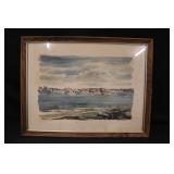 Burlingt Iowa Paul Norton Original Water Color