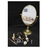 Brass Vanity Mirror & Mens Watches