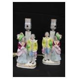 Victorian Dresser Lamps