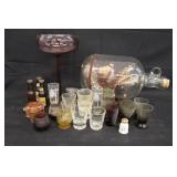 Shot glasses & Flowers in a Bottle