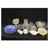 Assorted Glassware & Collector Plates