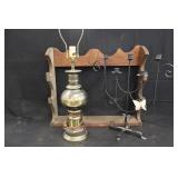 Gun Rack, Old Lamp & Candelabra
