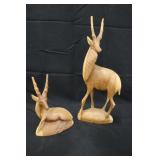 Hand Carved Kenya Antelopes