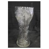 12' Cut Glass Vase.