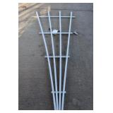 6' White Plastic Trellis