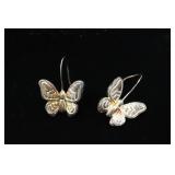 Sterling Silver Butterfly Earrings