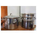 Tramontana Stainless Steel 8qt. Stockpot & Steamer