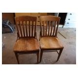 Vintage Wooden Desk Chairs