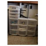 Rolling Storage Bins & Contents