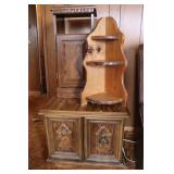 End Table, Telephone Cabinet & Corner Shelf
