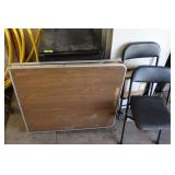 Folding Picnic Table & 2 Folding Chairs