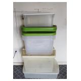 Covered Storage Tubs w/Lids