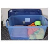 Covered Storage Tub & Detailing Towels