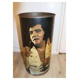 Vintage Metal Elvis Trash Can
