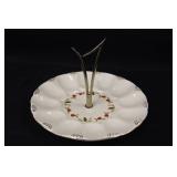 Jewel Tea Autumn Leaf Egg Plate